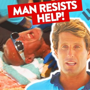 4.8M views · 40K reactions | 5 Lifeguards and 2 Paramedics are needed to restrain this man!  | Bondi Rescue | Facebook