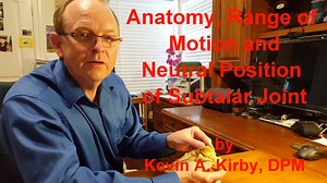 The talus and calcaneus make up the two bones of the subtalar joint (STJ), otherwise known as the talo-calcaneal joint. The STJ consists of three articular facets, the posterior, middle and anterior facets. The two physiologic motions of the STJ are supination and pronation. During STJ supination, the talus glides posterior-superiorly on the posterior facet of the calcaneus. During STJ pronation, the talus glides anterior-inferiorly on the posterior facet of the calcaneus. The maximally pronated