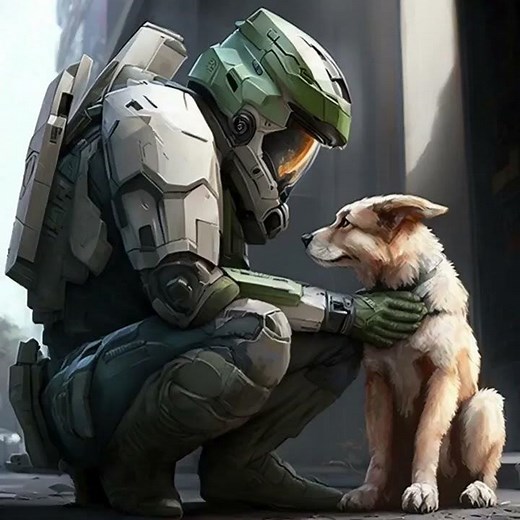 Master Chief wants to pet your dog #shorts