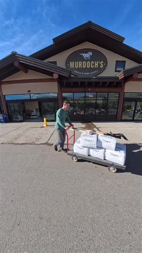 Cleaning up Donkey’s home with @Murdoch’s Ranch & Home Supply 🫏 #ranchlife #farmlife #carhartt #equestrian #shopping