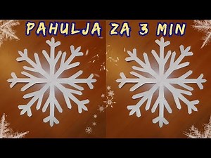 PAHULJA OD PAPIRA ZA 3 MINUTE BRZO I JEDNOSTAVNO - KAKO NAPRAVITI PAHULJU #tutorial