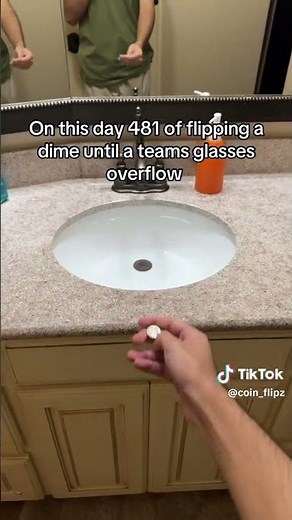 Flip 481 | Flipping A Dime Everyday Until The Glass Overflows #coin #coinflip #money