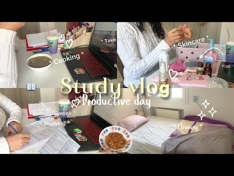 Productive Day Study Vlog 📚 Final Exams, Morning Routine & Reset
