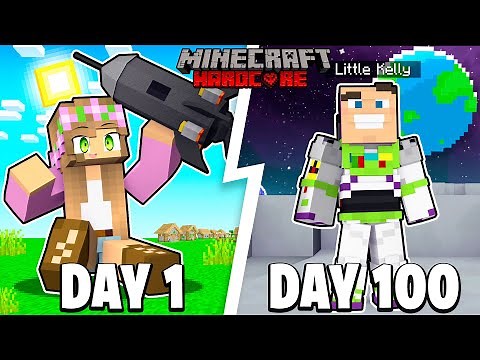 I Survived 100 DAYS as LIGHTYEAR in Minecraft
