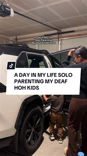 Yes, Oscar is back to work! He had quit his job to support my social media for what was expected to be a year, but he ended up staying home for 2–3 years. It was time for him to go back since he wanted to work. It does affect our homeschooling routine, but we’re figuring out ways to make everything work better! 🩷 #homeschooling #mom #asl #deafkidsrock