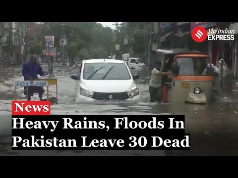 Torrential Rains Cause Devastation in Pakistan, Killing at Least 30