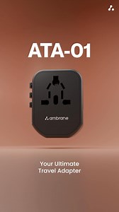 1 Charging solution for all your International travel. A travel adaptor that works across 150 countries. ✅ 880W BoostedSpeed™ for fast charging ✅ Universal AC socket & changeable pins ✅ Compact & Easy to Carry | Ambrane India
