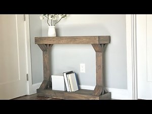 Easy to Build $30 Narrow Console Table [Modern Farmhouse Collection] #anawhite