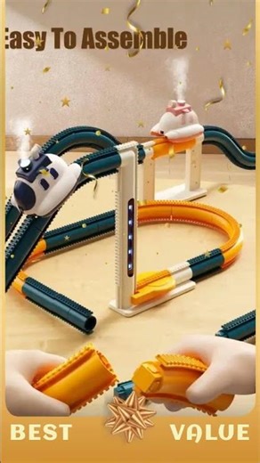 360° Flip Steam Car Track Assembly Trolley