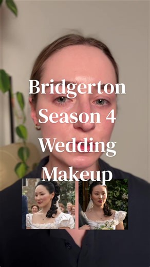 Who else was watching season 4?? products: @milkmakeup eye primer @cliocosmetics_global eyeshadow palette, eye pencil and mascara @VIOLETTE FR blushes @Charlotte Tilbury powder, lipstick and lip liner #bridgerton #weddingmakeup #moviemakeup