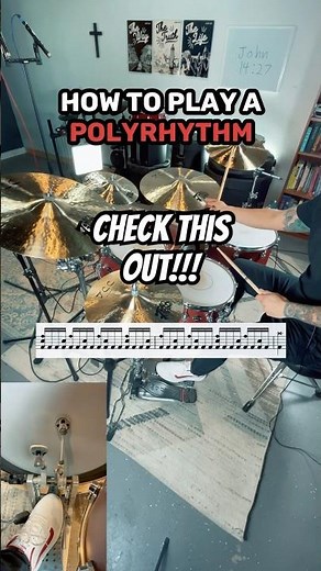 How to Play a Polyrhythm! (Drum Lesson) 🥁 #drums
