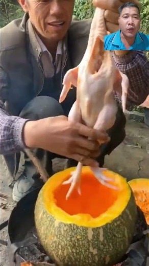 No Pot Cooking! Can You Stew a Chicken Straight Inside a Pumpkin?