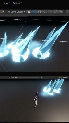 VFX Ледяные копья #unity #vfx #gamedev #wp #vashvaleriy
