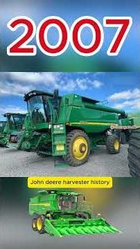 John deere harvester evoluton 🔥 (1945-2026)| Farming machine then now #shorts #harvester #johndeere