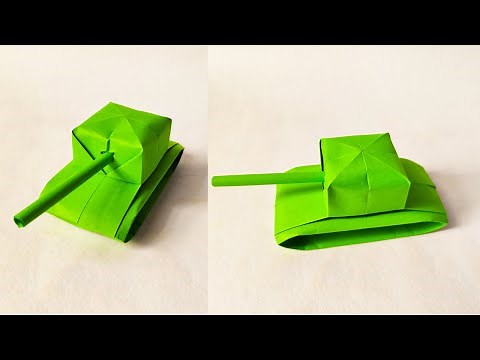 how to make a paper origami army tank - Easy Tank Tutorials