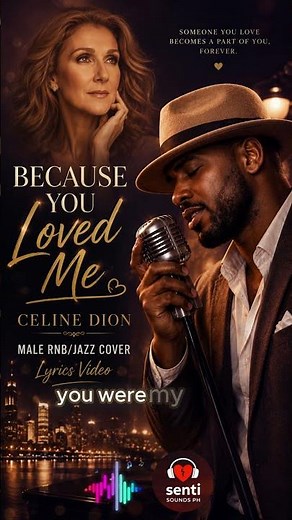 Because you loved me – Celine Dion Male RNB Jazz Cover Lyrics Video