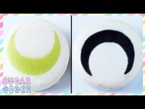 SAILOR MOON MACARONS COOKIES 🌙 Anime Food Baking Dessert Recipe Ideas