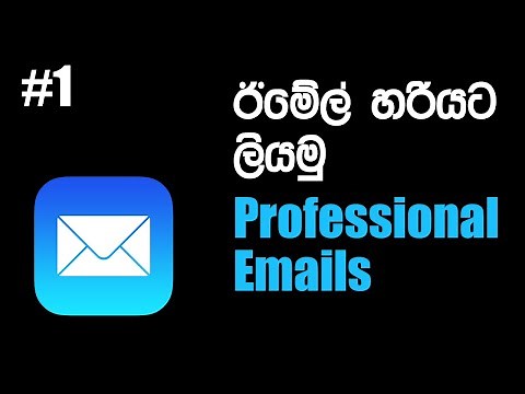 How to write Professional Emails Sinhalen #1