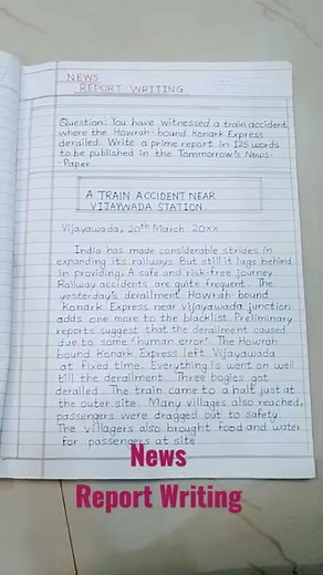 News Report Writing|English Writing Skills 10th| Subscribe for More