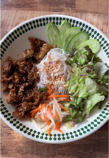 분짜에 하노이 맥주 #bún chả