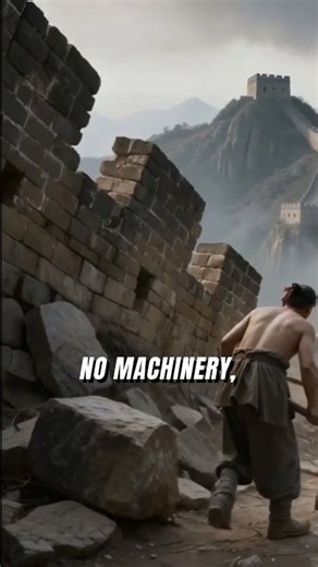 How the Great Wall Was Built Without Modern Tools #engineering #challenge