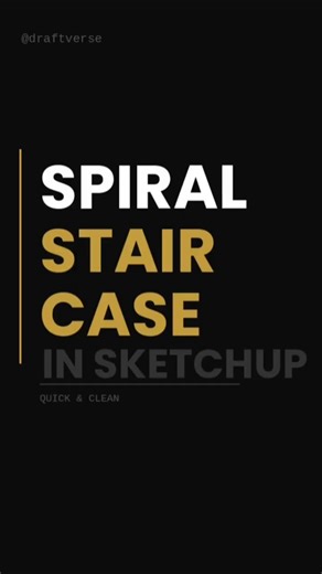 How to Make a Spiral Staircase in SketchUp | Quick & Easy Tutorial #sketchup