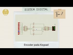 Tutorial Simulasi Rangkaian Encoder pada Keypad | Software Proteus | UAS Sistem Digital - Tim 7