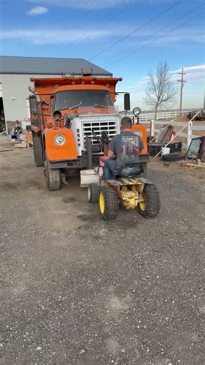 Putting the little cub cadet to work pushing around the 1850
