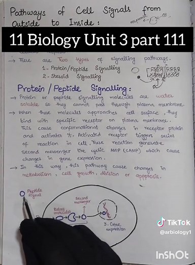 New Book 11 Biology Unit 3 Part 111 Pathways of cell signalling https://youtu.be/3GV9e5qxVGk?si=ZIa42V_TtdxY844a #biology #newbook2025 #class11biology #medicalstudent #fsc