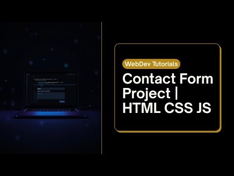 Contact Form with HTML, CSS & JavaScript | Task 7 Project | TechnoHacks Internship