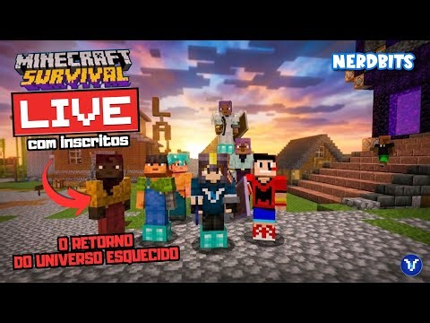 Minecraft com Inscritos mundo de sobrevivência!