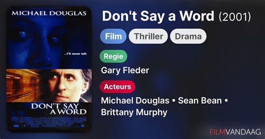 Don't Say a Word (2001)