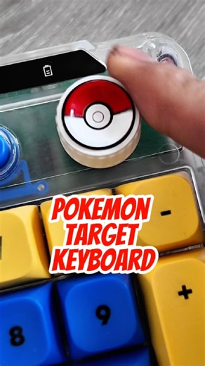 Pokemon Wireless Target Keyboard - Pikachu, PokeBall #pokemon