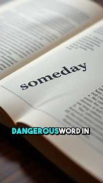 The ‘Someday’ Lie #mindsetmatters #resetyourmindset #neuroscience #fyp