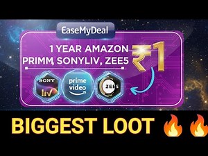 Get Free Amazon Prime membership, Sonyliv, Zee5 subscription Free | Easemydeal VIP membership Offer