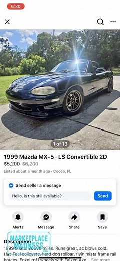 CHEAP $5k NB Miata Smash or Pass? #marketplacemadness #miata