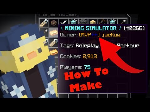 How to make Mining Simulator Hypixel Housing