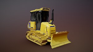 Komatsu D39 EX Bulldozer - 3D model by dbarney1985