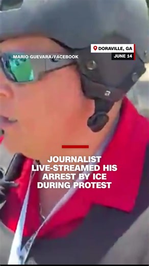 Salvadoran journalist, Mario Guevara live-streamed his arrest by ice agents during a