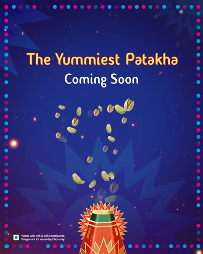 The most flex-worthy patakha is about to be launched. Get ready to get your hands on this limited edition treat. #StayTuned #NewLaunch #MotherDairy #MotherDairyIceCream #Diwali #Patakha [ Mother Dairy, Mother Dairy Ice Cream, Stay Tuned, New Launch, Diwali, Patakha ] | Mother Dairy Ice Creams