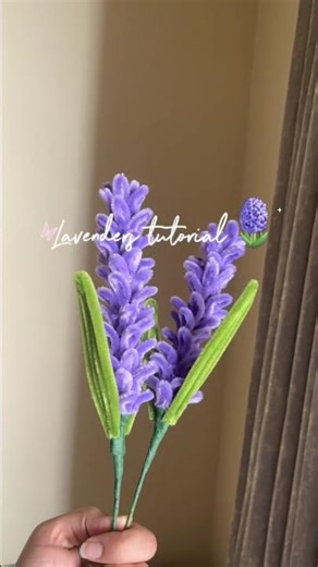 Lavenders tutorial | pipe cleaners | diy| handmade flowers | #fuzzywireflowers #diy #pipecleanerart