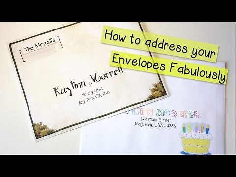 How to Print on Envelopes at home