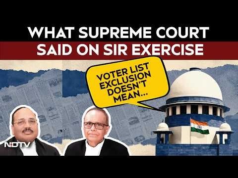 SIR Verdict | "Exclusion From Voter List Doesn't Mean Citizenship Ends": Supreme Court On SIR