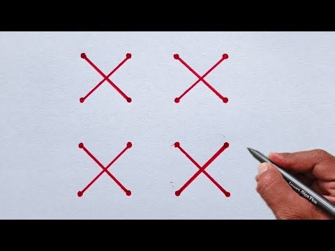 How to Draw Creative Design Using XXXX Letter | Easy & Beautiful Drawing