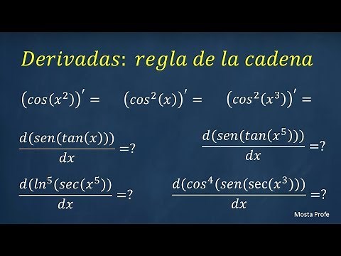 Como derivar funciones compuestas f(g(x)) formulas ejemplos