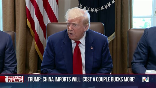 The U.S. economy contracted 0.3% in the first quarter of 2025, the first negative reading since 2022, according to an initial measurement released Wednesday by the Commerce Department. The decline in gross domestic product was fueled by a massive surge in imports, while other parts of the U.S. economy showed signs of slowing. NBC News’ Garrett Haake and Steve Patterson report. | NBC Nightly News with Tom Llamas