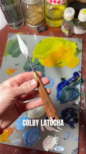 palette knife painting #painting #paintingtutorial #art