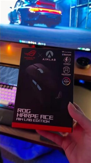ROG Harpe Ace aim lab edition unboxing #rogharpeace #aimlab