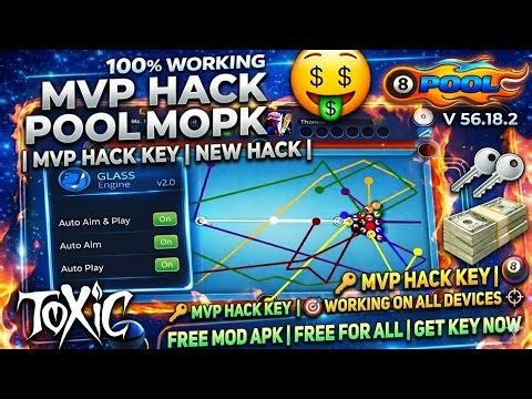 100% free hack MVP Hack New Key | 8 ball pool mod apk | Working On All Devices Free Free