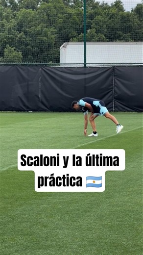 El maestro Scaloni y su último entrenamiento antes de la 2da fecha del mundial